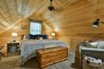 Open Loft King bedroom